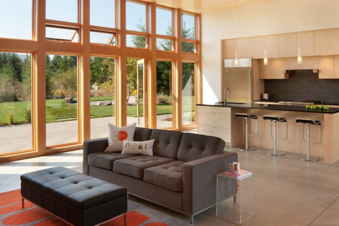 contemporary take on a country Washington home
